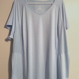 Plus Size - Tek Gear (Kohl’s)  Workout Shirt - light blue 3X